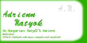 adrienn matyok business card